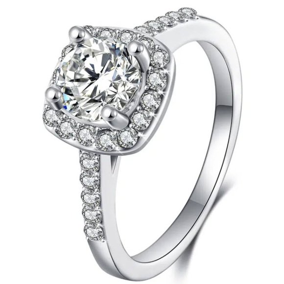Jewelry - SOLD Watch video Promise/Wedding Ring-Zircon  Size 8